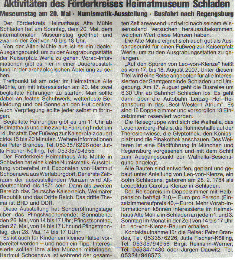 Presse Museumstag